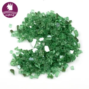 1/2'' Emerald Reflective Fire Glass -zifang