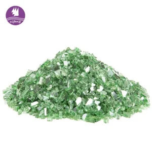 1/4'' Or 1/2'' Evergreen Reflective Fire Glass -zifang
