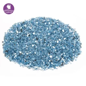 1/4'' Or 1/2'' Pacific Blue Reflective Fire Glass -zifang