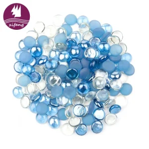 Mix Glass Flat Back Fire Glass Beads For Fire Pit Decoration -zifang