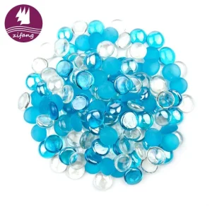 Mix Color Blue Glass Beads For Decoration,Such As:Gargen、Home -zifang