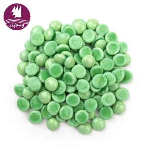Porcelain Green Decoration Colored Fire Glass Beads For Fire Pit Fireplace -zifang