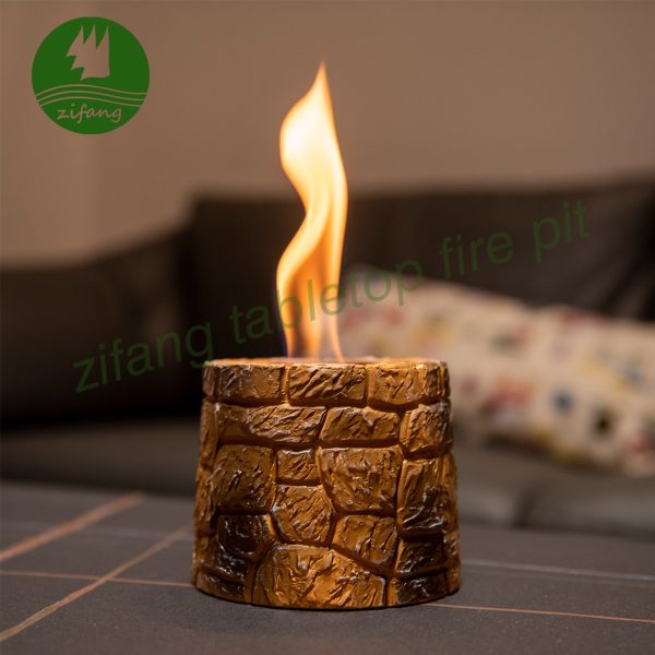 Mini Tabletop Indoor Concrete Portable Fire Pit ZFSN46 -zifang