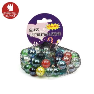 Kids toy marbles ball in black mesh bag ZFWG07B-zifang