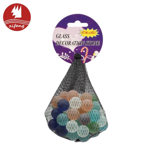 Kids toy marbles ball in black mesh bag ZFWG08B-zifang