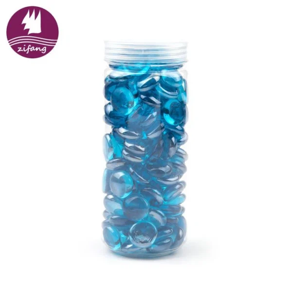 Aqua Blue Fire Glass Beads For Sale-zifang