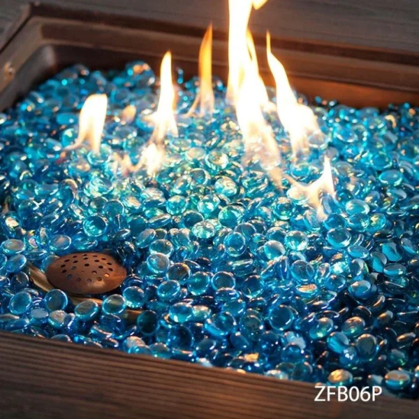 Gas Fireplace Decor Fire Glass Beads -zifang