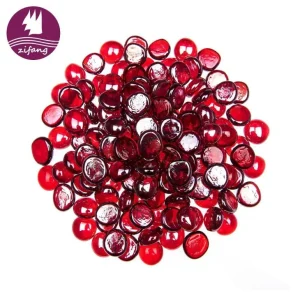 Red Fire Beads Fire Glass Firepit Glass 10 Pounds Great For Fire Pit Fireglass Or Fireplace Glass -zifang