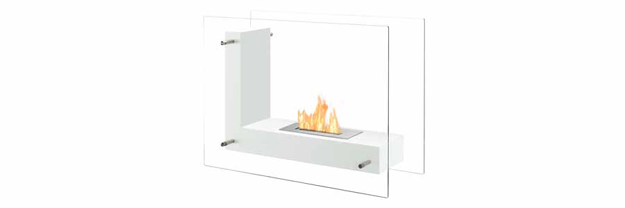 Vitrum L Freestanding Bio Ethanol Fireplace​ - ZIFANG